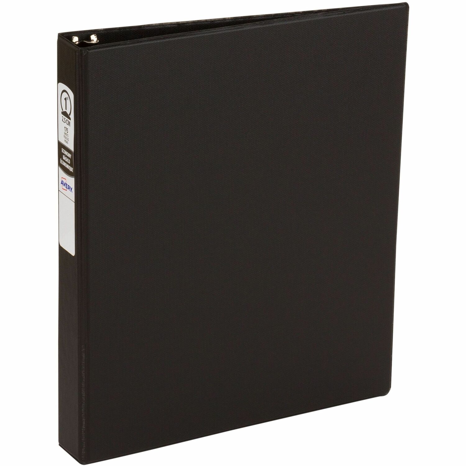 Economy Binder, Round Ring, 1" Cap, 8-1/2"x11", AST 12/CT