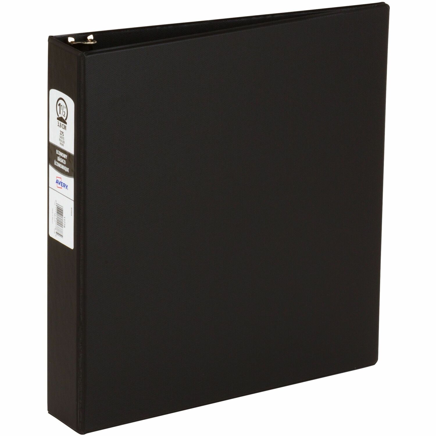 Economy Binder, Round Ring, 1-1/2" Cap, 8-1/2" x 11", AST 12/CT