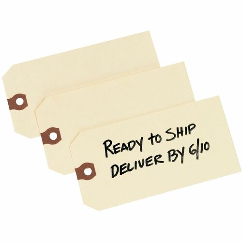 Shipping Tags, Unstrung, 5-1/4" x 2-5/8", Manila 1000/BX