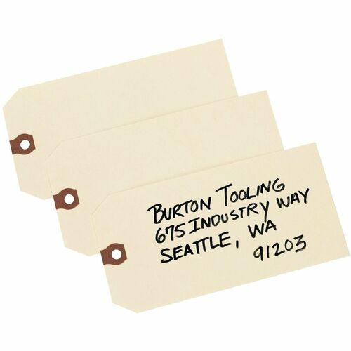 Shipping Tags, Unstrung, 6-1/4"x3-1/8", Manila 1000/BX