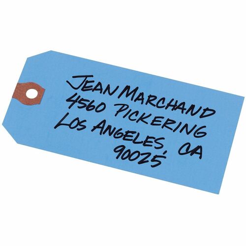 Shipping Tag, No 5, Plain, 4-3/4"x2-3/8", Blue 1000/BX