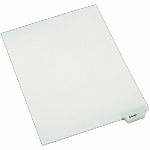 Divider, "Exhibit O", Bottom Tab, 8-1/2" x 11", White 25/PK