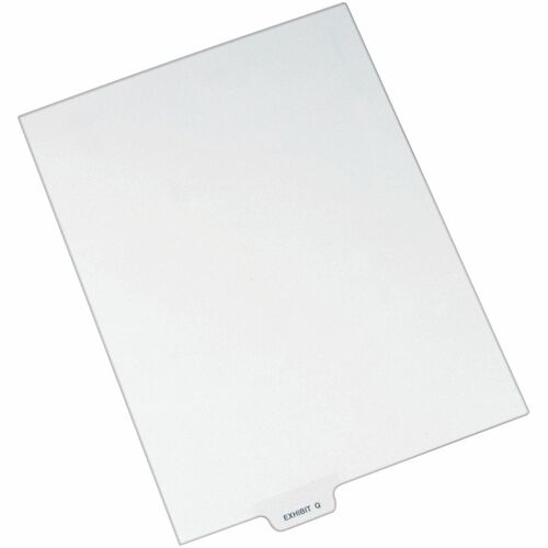 Divider, "Exhibit Q", Bottom Tab, 8-1/2" x 11", White 25/PK