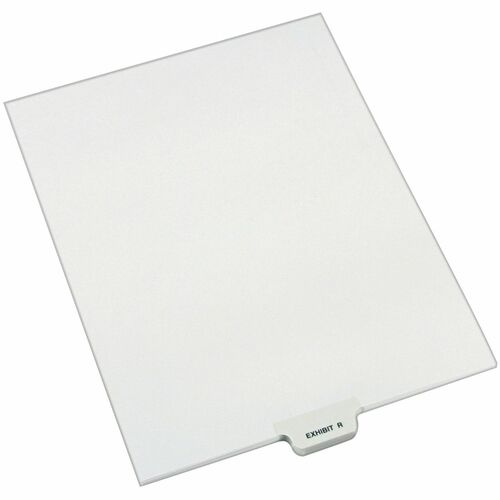 Divider, "Exhibit R", Bottom Tab, 8-1/2"x11", White 25/PK