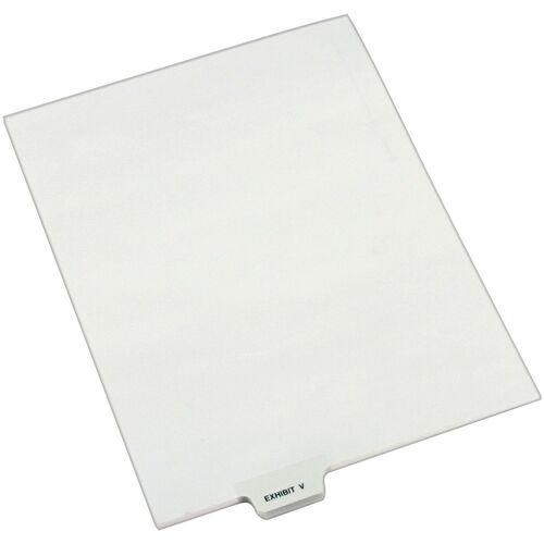 Divider, "Exhibit V", Bottom Tab, 8-1/2" x 11", White 25/PK