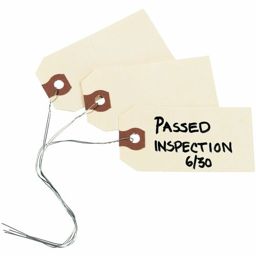 Shipping Tags, Wired, 3-1/4"x1-5/8", Manila 1000/BX
