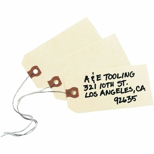 Shipping Tags, Wired, 4-1/4"x2-1/8", Manila 1000/BX