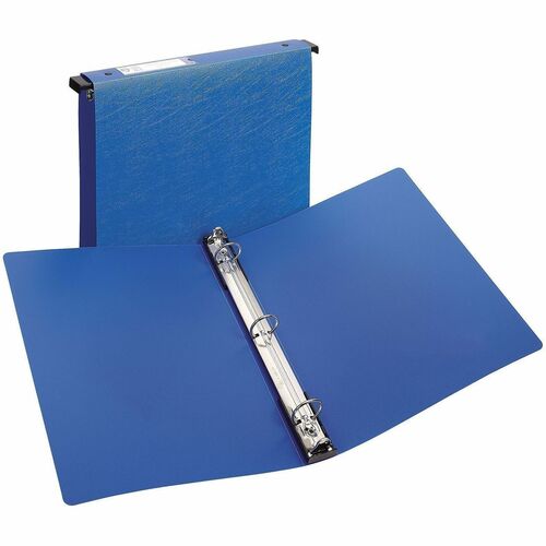Hanging Storage Binder, 3-Ring, 1" Capacity, 11" x 8-1/2", Blue
