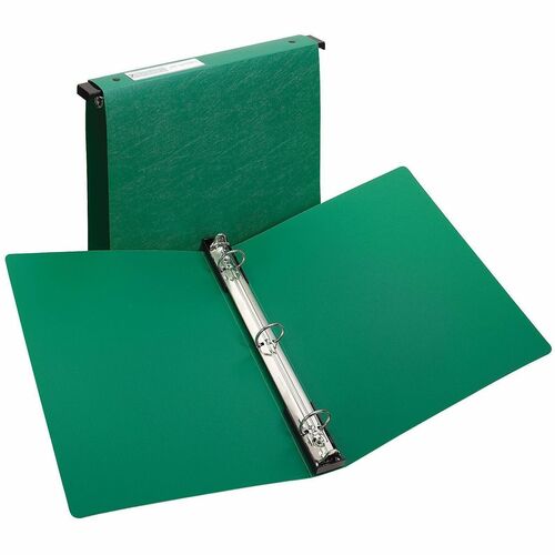 Hanging Storage Binder, 3 Ring, 1" Capacity, 11" x 8-1/2", Green