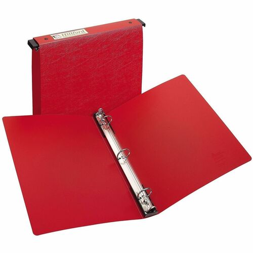 Hanging Storage Binder, 3 Ring, 1" Capacity, 11" x 8-1/2", Red