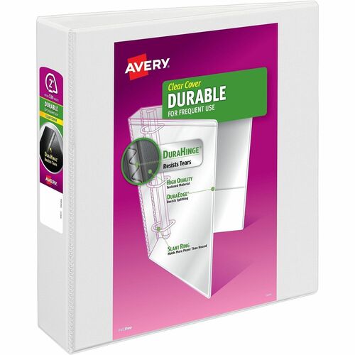 View Binder, Durahinge, 2" Cap, 8-1/2" x 11", White