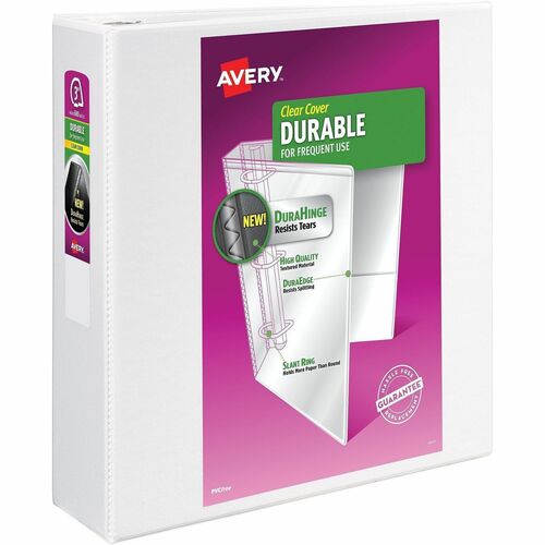 View Binder, DuraHinge, 3" Cap, 8-1/2" x 11", White