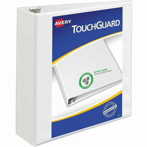 View Binder, Heavy-Duty, Slant Ring, 3" Capacity, Letter-Size, White