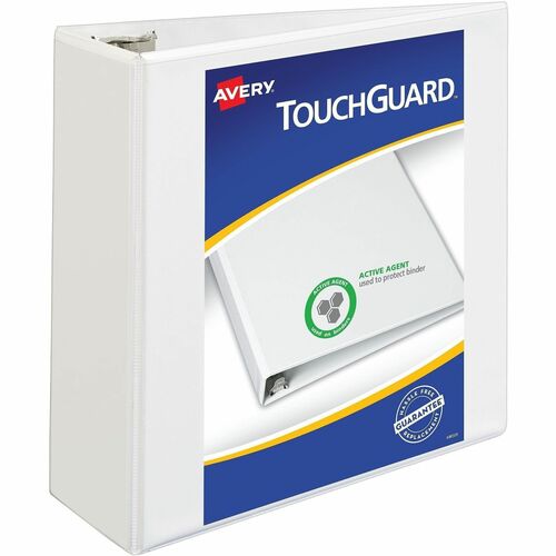 View Binder, Heavy-Duty, Slant Ring, 4" Capacity, Letter-Size, White