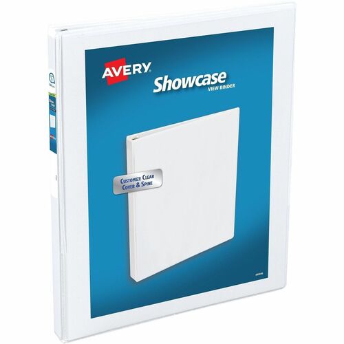 Showcase View Binder, 1/2" Capacity, 11" x 8-1/2", White