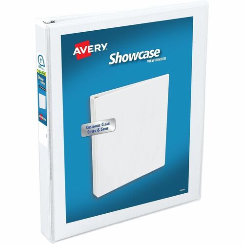 Showcase View Binder, 1" Capacity, 11"x8-1/2", White