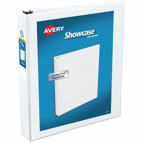 Showcase View Binder, 1-1/2" Capacity, 11" x 8-1/2", White