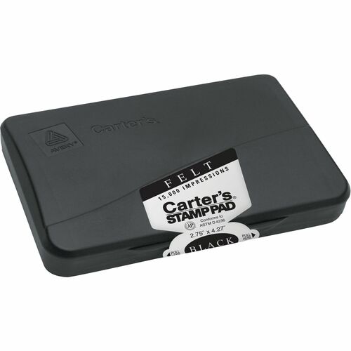 Felt Stamp Pad, Size 1, 2-3/4"x4-1/4", Black Ink