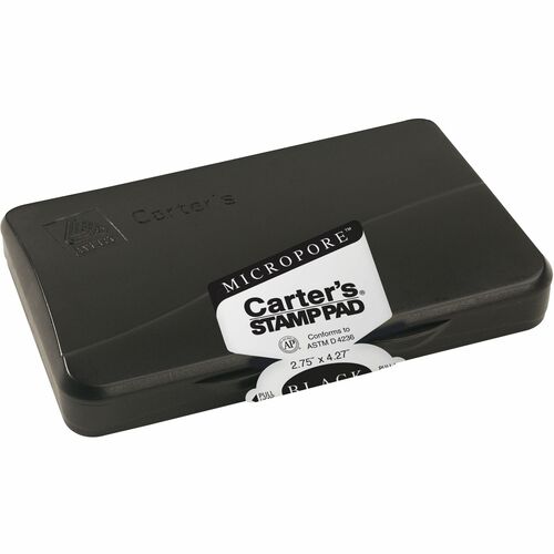 Stamp Pad, Micropore, Size 1, 2-3/4" x 4-1/4", Black