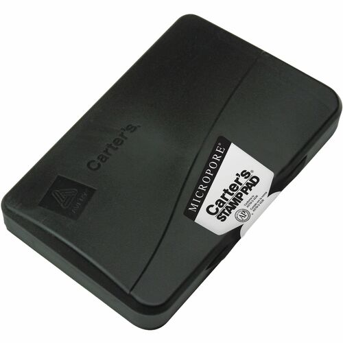 Stamp Pad, Micropore, Size 2, 3-1/4" x 6-1/4", Black