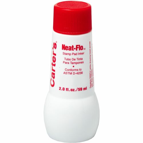 Stamp Pad Inkers, 2 oz. Bottle, Nontoxic, Red