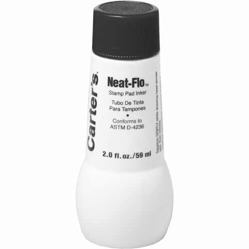 Stamp Pad Inkers, 2 oz. Bottle, Nontoxic, Black