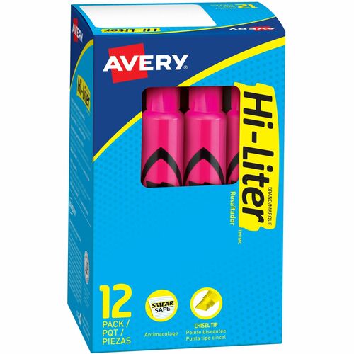 Highlighter, Chisel Point, Fluorescent Pink 12/DZ
