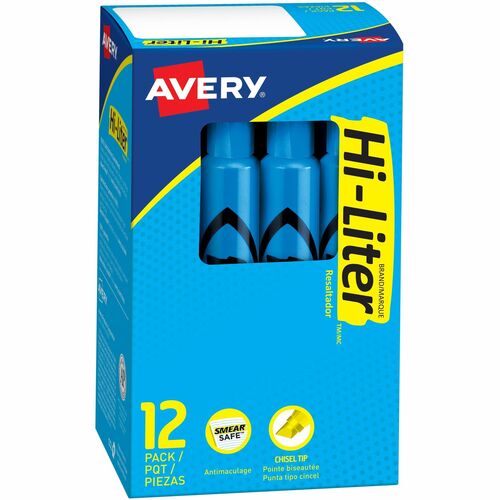 Highlighter, Chisel Point, Fluorescent Blue 12/DZ