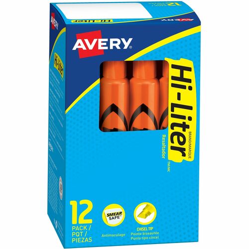 Highlighter, Chisel Point, Fluorescent Orange 12/DZ