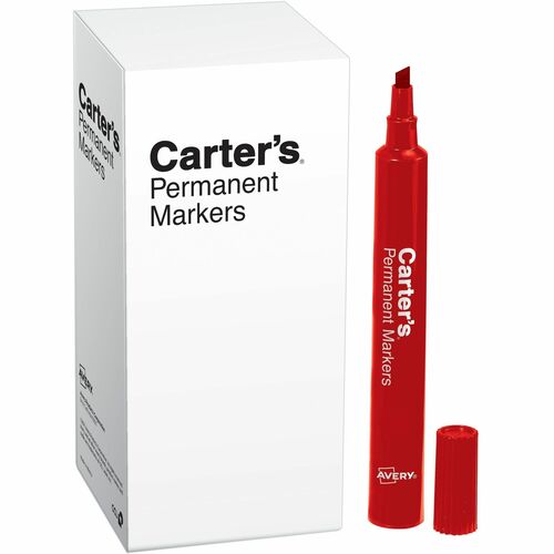 Permanent Marker, Large, Chisel Tip, Red