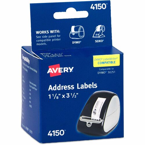 Multipurpose Labels, 3-1/2"x1-1/8", White 260/BX
