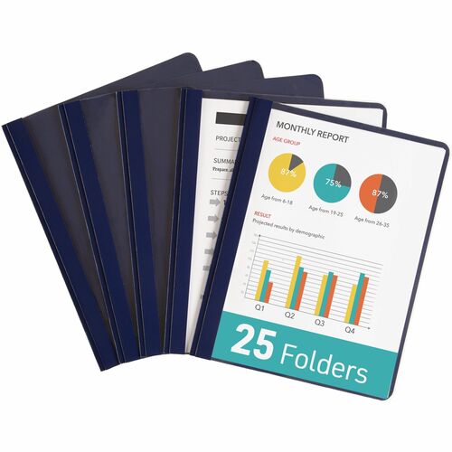 Clear Front Report Cover, Letter, 1/2" Cap., DBE 25/BX