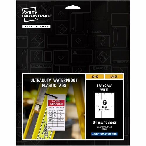Safety Tags, 50 lb Strength, 5-1/2"x2-13/14", WE 60/PK