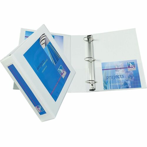 View Binder, Locking Rings, 2", 8-1/2" x 11", White
