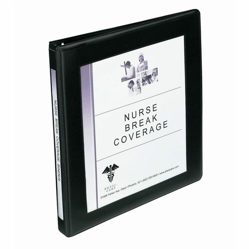 Slant Ringview Binder, 1/2" Cap, 8-1/2" x 11", Black