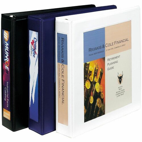 View Binder, Locking D-Ring, 1-1/2" Cap, 11" x 8-1/2", White