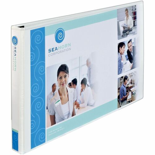 View Binder, Slant Ring, 1" Cap, 11" x 17", White