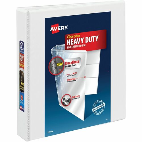 View Binder, Heavy-Duty, EZD Ring, 1-1/2" Cap, White