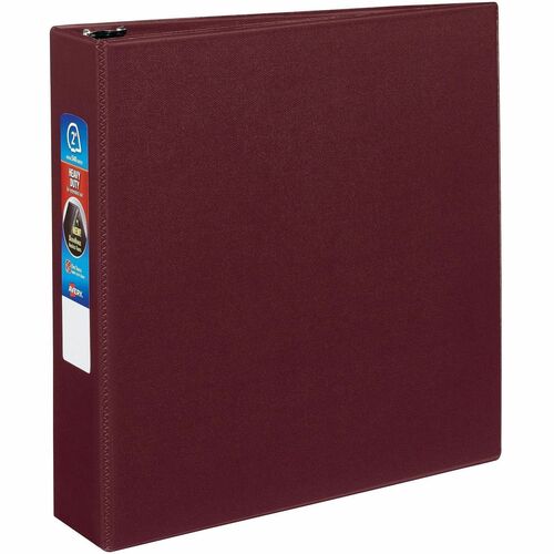 Binder, DuraHinge, 4 Pockets, 2" Cap, 8-1/2" x 11", Maroon
