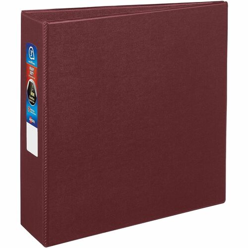 Binder, Durahinge, 4 Pockets, 3" Cap, 8-1/2" x 11", Maroon