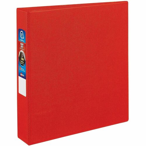 Binder, Durahinge, 4 Pockets, 1-1/2" Cap, 8-1/2" x 11", Red
