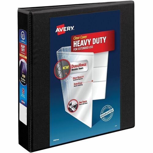 View Binder, DuraHinge, 1-1/2" Capacity, 8-1/2" x 11", Black