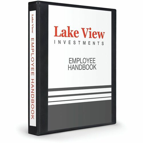 View Binder, DuraHinge, 1" Capacity, 8-1/2" x 11", Black