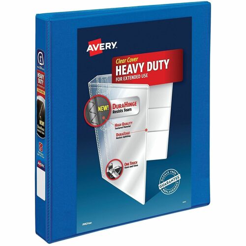 View Binder, DuraHinge, 1" Cap, 8-1/2" x 11", Pacific Blue 6/CT