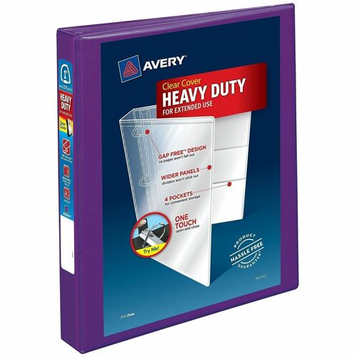 View Binder, DuraHinge, 1", 8-1/2" x 11", Polyethylene
