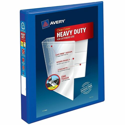 View Binder, DuraHinge, 1", 8-1/2" x 11", Pac Be