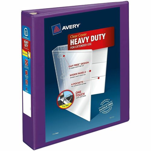 View Binder, Durahinge, 1-1/2", 8-1/2" x 11", Polyethylene