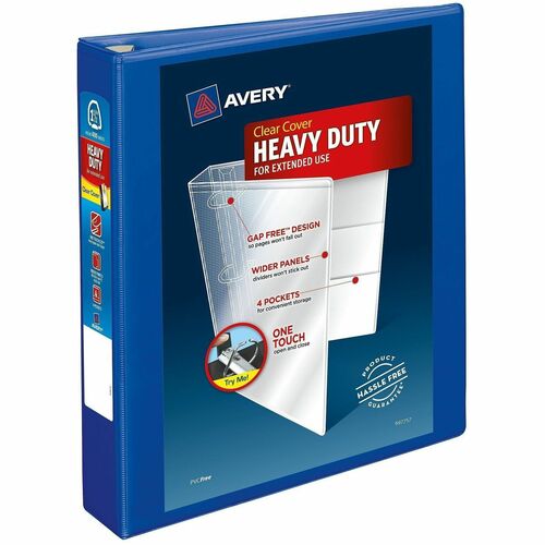 View Binder, Durahinge, 1-1/2", 8-1/2" x 11", Pac Be