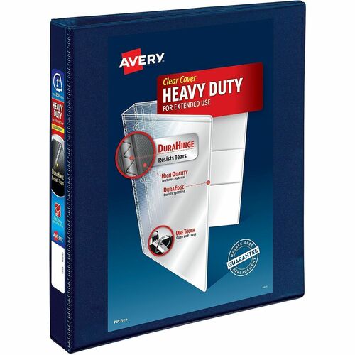 View Binder, Durahinge, 1" Capacity, 8-1/2" x 11", Navy