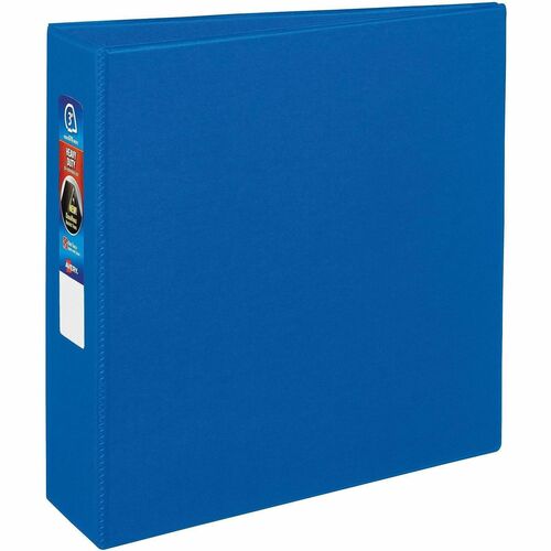 Binder, Durahinge, 4 Pockets, 3" Capacity, 8-1/2" x 11", Blue